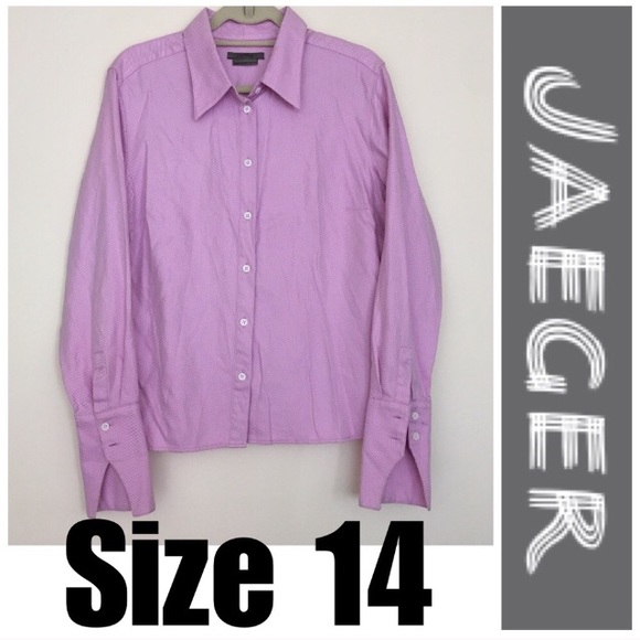 Sz 14 Lavender Spring Button Down - Picture 2 of 8